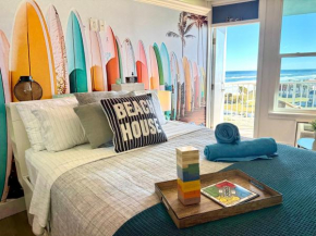 Open for 2025 Bikeweek - Luxury Beachfront Studio - Private Balcony with Ocean View - Heated Pool - Hot Tub - Tiki Bar - Sauna